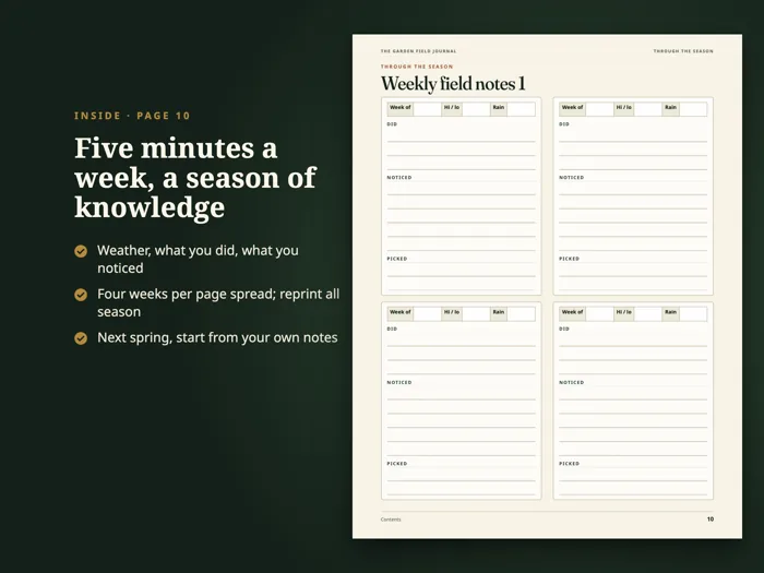 Garden Journal, preview 3