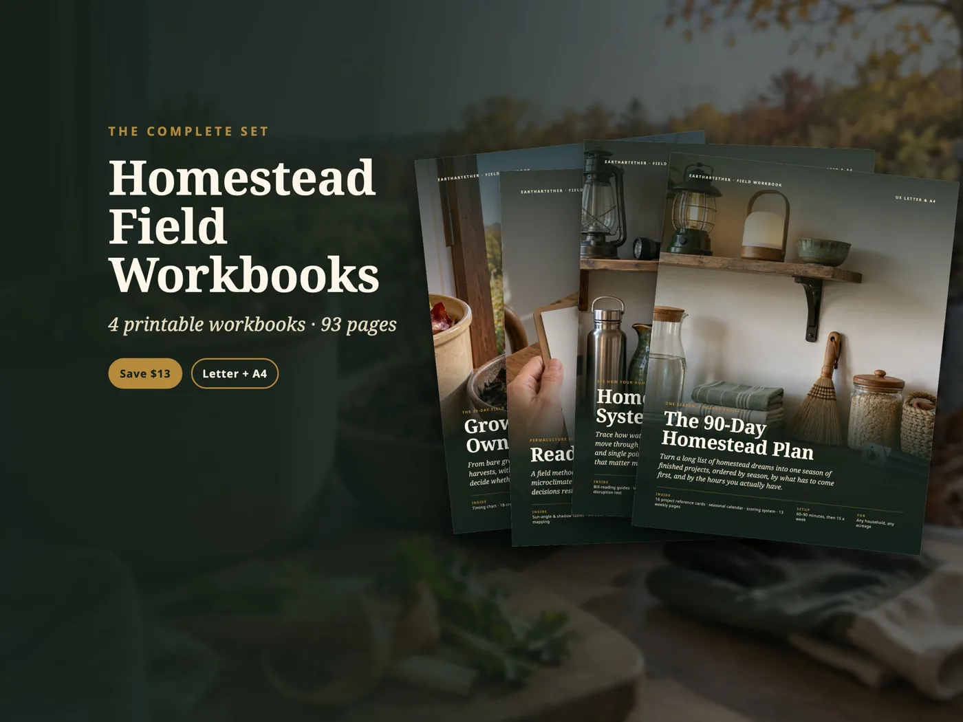 Homestead Field Workbooks Bundle: cover and pages