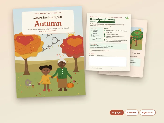 Nature Study with June: Autumn, printable preview