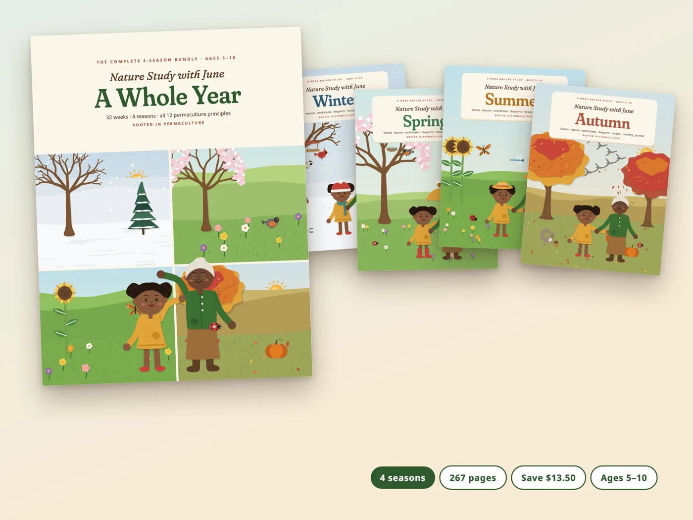 Nature Study with June: A Whole Year, all four seasons