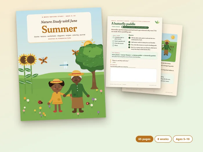 Nature Study with June: Summer, printable preview