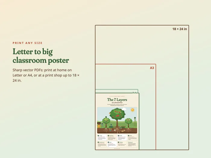 Little Food Forest Poster Set, preview 6