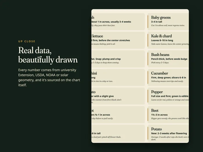 Vegetable Harvest Guide, preview 3
